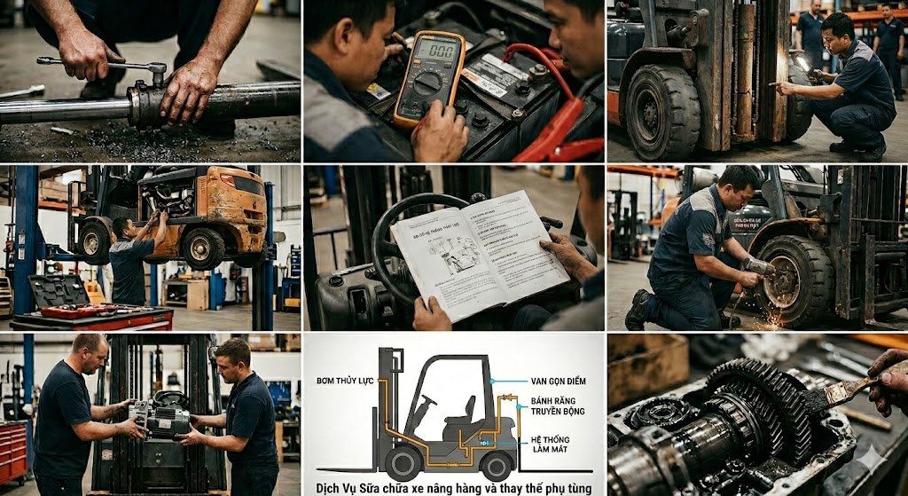Dịch vụ Bảo trì, Bảo dưỡng Xe nâng Chuyên nghiệp - Định kỳ & Uy tín